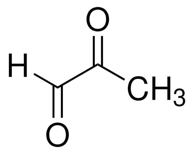 Methylglyoxal structure, CAS 78-98-8