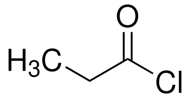 Propionyl chloride structure, CAS 79-03-8