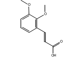2,3-Dimethoxycinnamic acid structure, CAS 7345-82-6