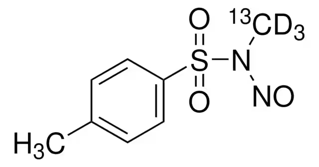 N-Methyl-N-nitrosotoluene-4-sulphonamide structure, CAS 80-11-5