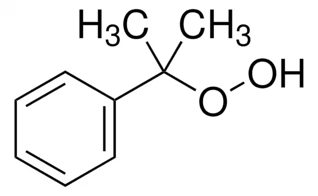 Cumyl hydroperoxide structure, CAS 80-15-9