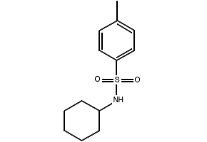N-Cyclohexyl-4-methylbenzenesulfonamide structure, CAS 80-30-8