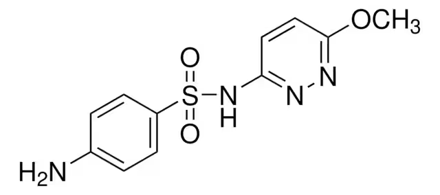 Sulfamethoxypyridazine structure, CAS 80-35-3