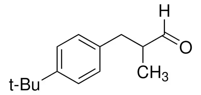 Lily aldehyde structure, CAS 80-54-6