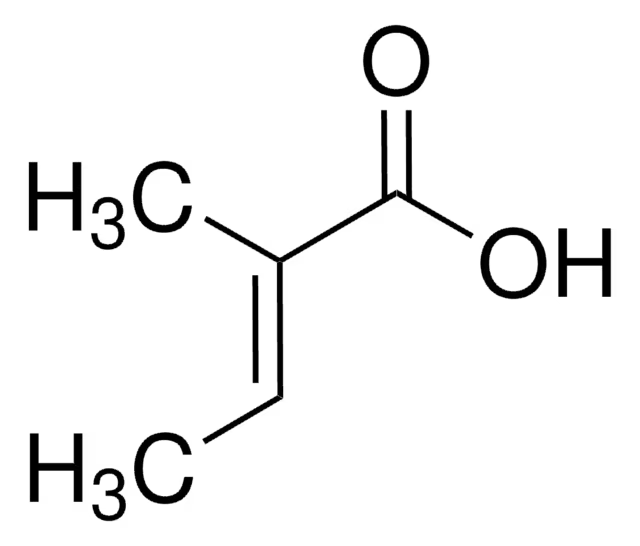 Tiglic acid structure, CAS 80-59-1