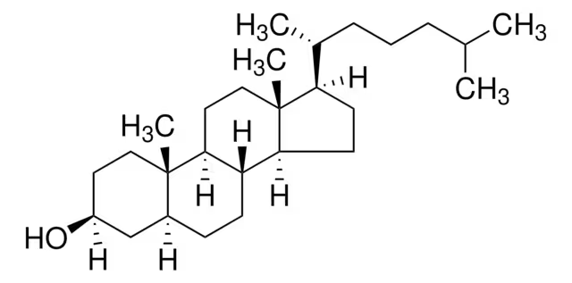 Dihydrocholesterol structure, CAS 80-97-7