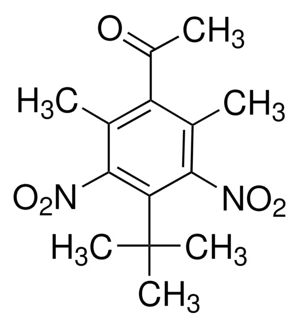 Musk ketone structure, CAS 81-14-1