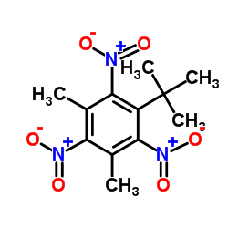 Musk xylene structure, CAS 81-15-2