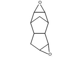 Dicyclopentadiene diepoxide structure, CAS 81-21-0
