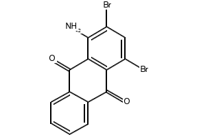 1-Amino-2,4-dibromoanthraquinone structure, CAS 81-49-2