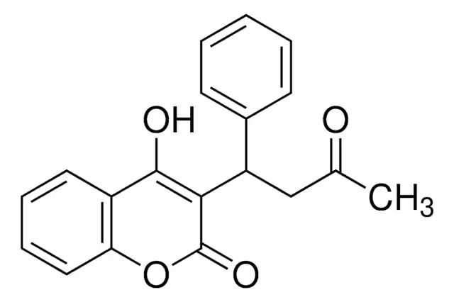 Warfarin structure, CAS 81-81-2