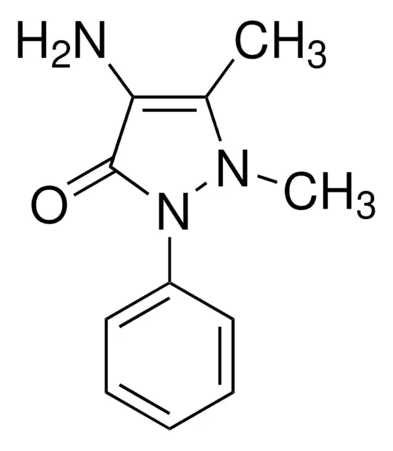 4-Aminoantipyrine structure, CAS 83-07-8