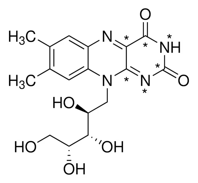 Riboflavin; Vitamin B2 structure, CAS 83-88-5
