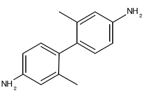 2,2'-Dimethyl[1,1'-biphenyl]-4,4'-diamine structure, CAS 84-67-3