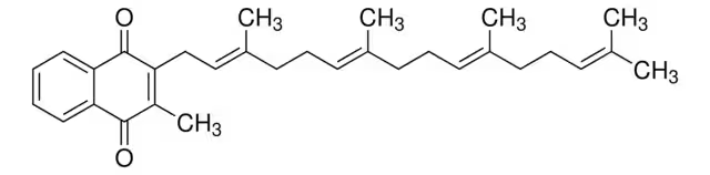 Vitamin K2 structure, CAS 84-81-1