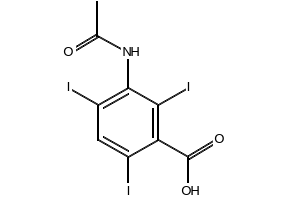 Acetrizoic acid structure, CAS 85-36-9