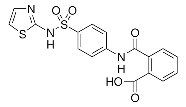 Phthalylsulfathiazole structure, CAS 85-73-4