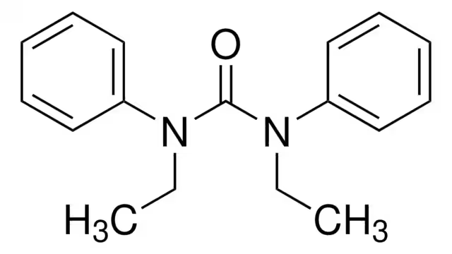 1,3-Diethyl-1,3-diphenylurea structure, CAS 85-98-3