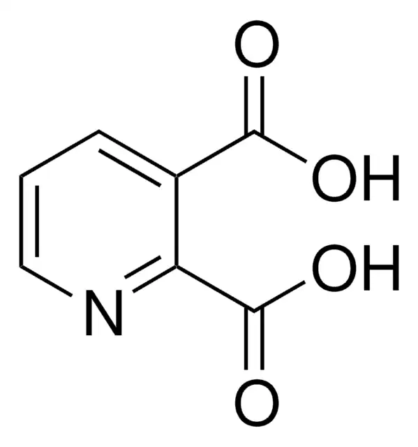 2,3-Pyridinedicarboxylic acid structure, CAS 89-00-9