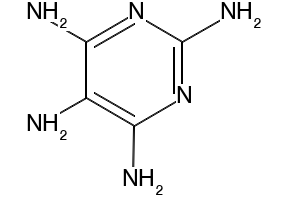 2,4,5,6-Tetraaminopyrimidiine structure, CAS 1004-74-6