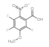 2,4,5-Trifluoro-3-methoxy-6-nitrobenzoic acid structure, CAS 149707-41-5