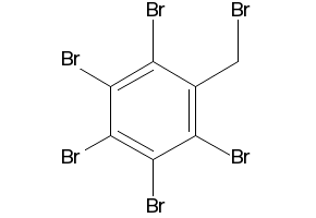 1,2,3,4,5-Pentabromo-6-chlorocyclohexane structure, CAS 87-84-3
