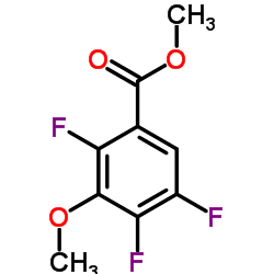 2,4,5-Trifluoro-3-methoxybenzoic acid methyl ester structure, CAS 136897-64-8