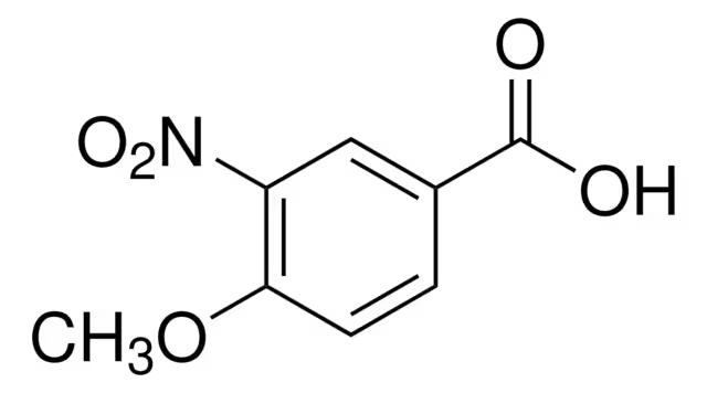 4-Methoxy-3-nitrobenzoic acid structure, CAS 89-41-8