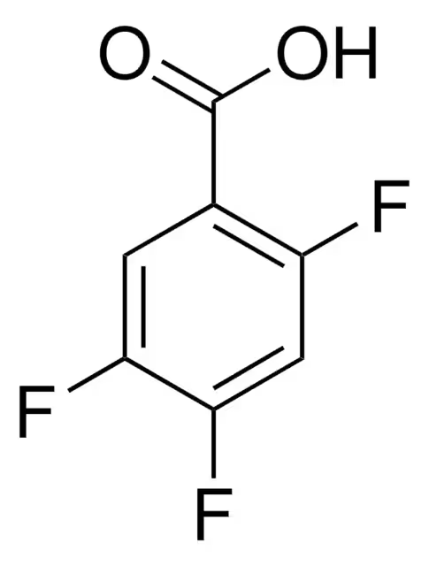 2,4,5-Trifluorobenzoic acid structure, CAS 446-17-3