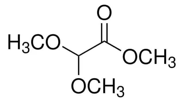 Methyl dimethoxyacetate structure, CAS 89-91-8