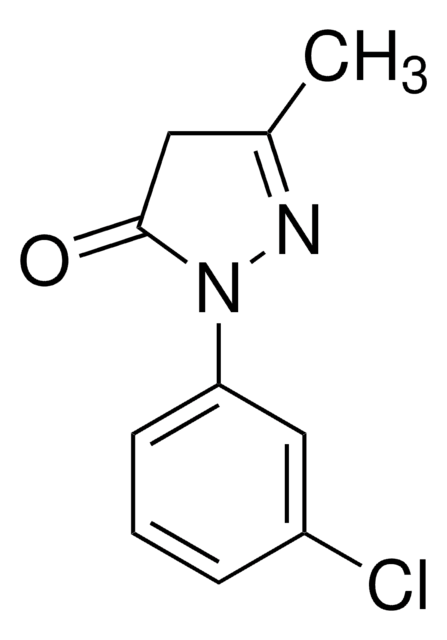 1-(3-Chlorophenyl)-3-methyl-2-pyrazolin-5-one structure, CAS 90-31-3