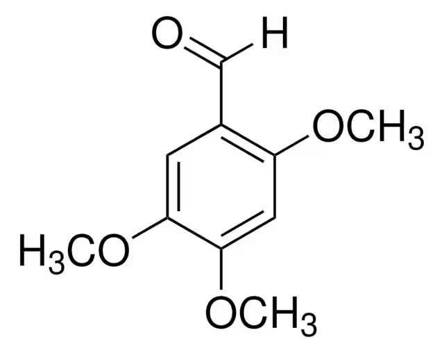 2,4,5-Trimethoxybenzaldehyde structure, CAS 4460-86-0