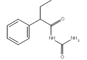 2-Phenylbutyrylurea structure, CAS 90-49-3