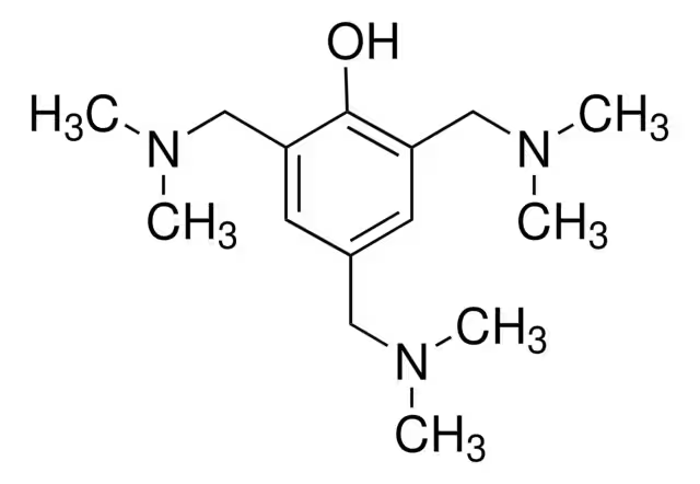 Tris(dimethylaminomethyl)phenol structure, CAS 90-72-2