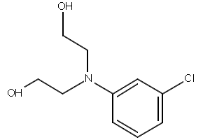 2,2'-(3-Chlorophenylimino)diethanol structure, CAS 92-00-2