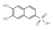 6,7-Dihydroxynaphthalene-2-sulfonic acid structure, CAS 92-27-3