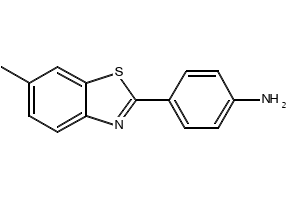 4-(6-Methyl-2-benzothiazolyl)benzeneamine structure, CAS 92-36-4