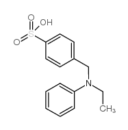 4-((Ethylanilino)methyl)benzenesulphonic acid structure, CAS 92-60-4