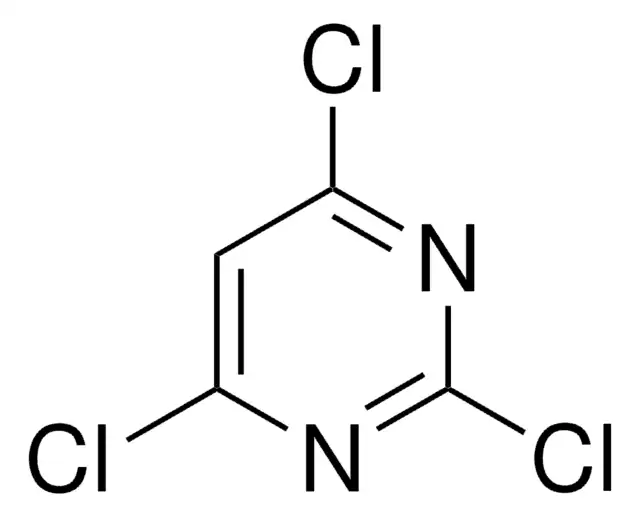 2,4,6-Trichloropyrimidine structure, CAS 3764-01-0