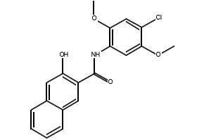 N-(2,5-Dimethoxyphenyl)-3-hydroxy-2-naphthamide structure, CAS 92-73-9