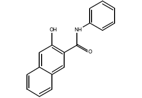Naphthol AS structure, CAS 92-77-3
