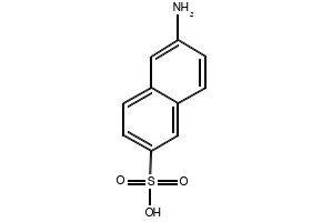 6-Amino-2-naphthalenesulfonic acid structure, CAS 93-00-5