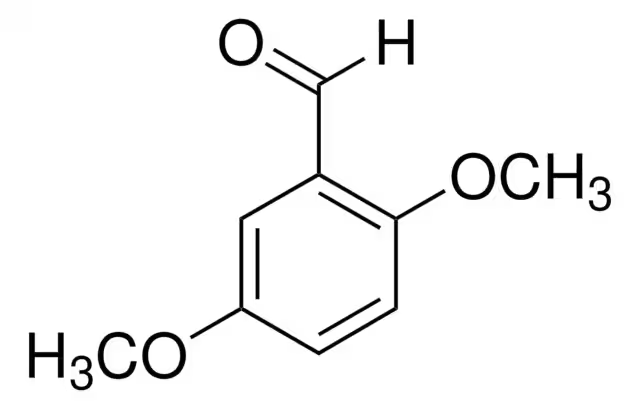 2,5-Dimethoxybenzaldehyde structure, CAS 93-02-7
