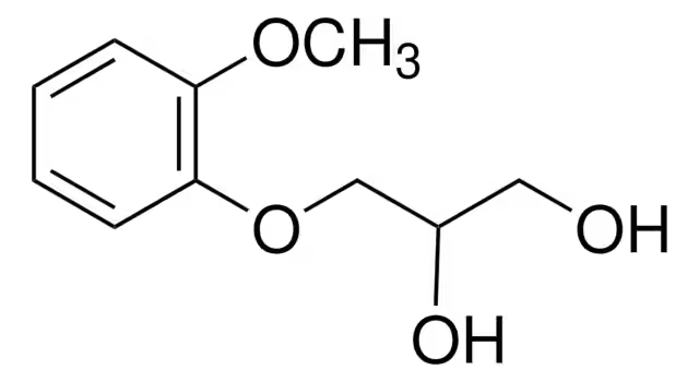 Guaifenesin structure, CAS 93-14-1