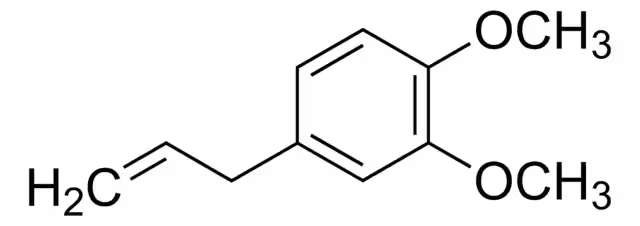 Methyl eugenol structure, CAS 93-15-2