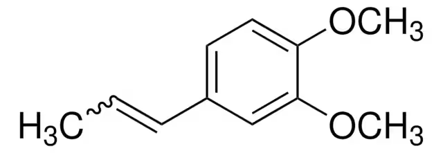 Methyl isoeugenol structure, CAS 93-16-3