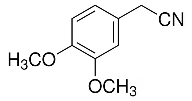 (3,4-Dimethoxyphenyl)acetonitrile structure, CAS 93-17-4