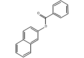 2-Naphthyl benzoate structure, CAS 93-44-7