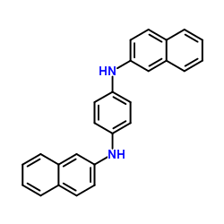 N,N'-Di-2-naphthyl-p-phenylenediamine structure, CAS 93-46-9