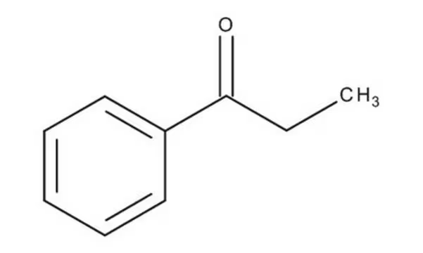 Propiophenone structure, CAS 93-55-0
